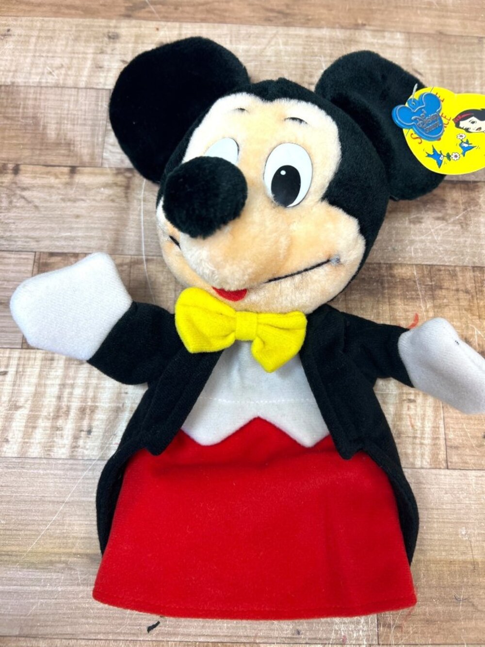 Disney Mickey Mouse Plush Hand Puppet With Original Tag